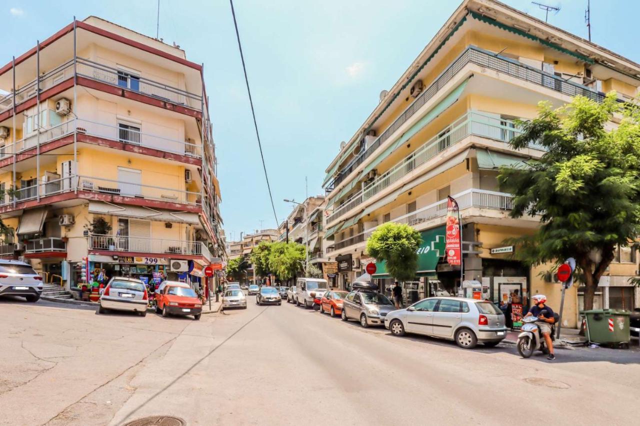 Ferienwohnung Happy Traveller - Luxury, Free Parking Thessaloniki Exterior foto