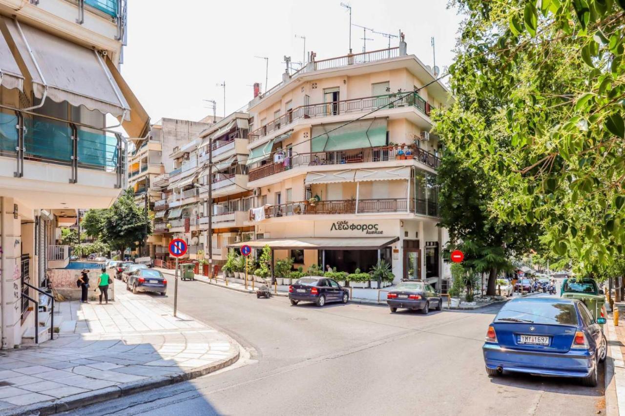 Ferienwohnung Happy Traveller - Luxury, Free Parking Thessaloniki Exterior foto