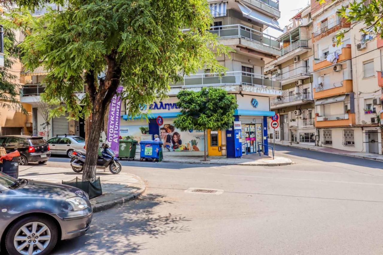Ferienwohnung Happy Traveller - Luxury, Free Parking Thessaloniki Exterior foto